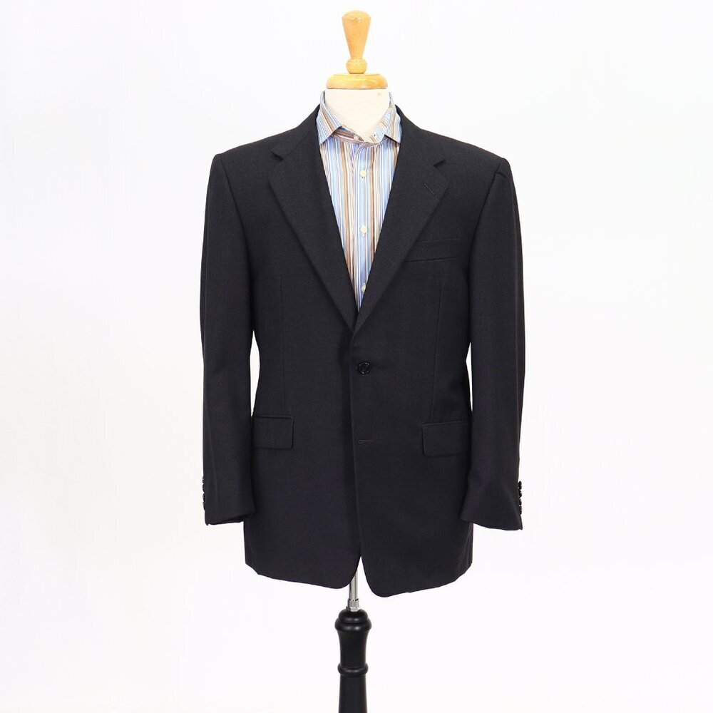Hickey Freeman 41s Gray Solid 2-Button Sport Coat… - image 1